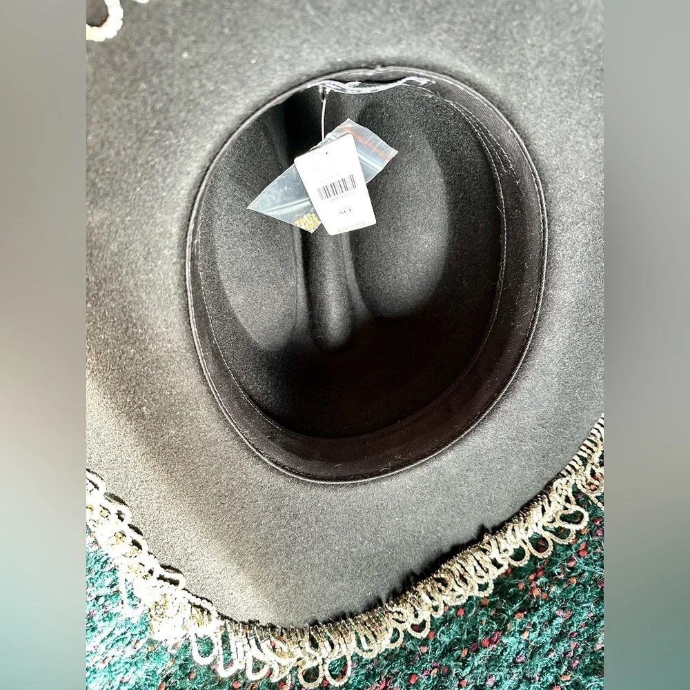Wyeth x Todd Magill Cardi Rhinestone Fringe Cowboy Hat NWT — Editorial Statement